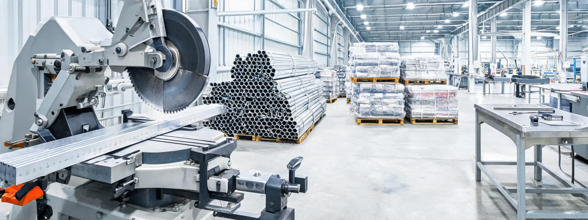 Speedy Metals cutting equipment and packed metal orders